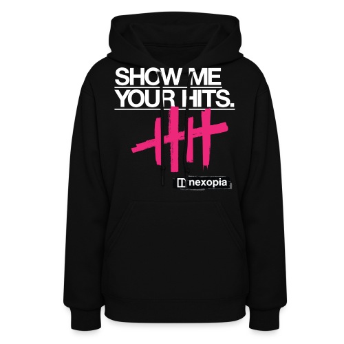 show me your hits white - Women's Hoodie