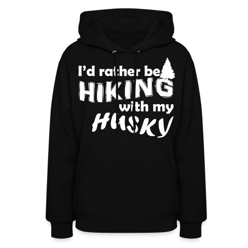 HIKING HUSKY (WHITE) - Women's Hoodie