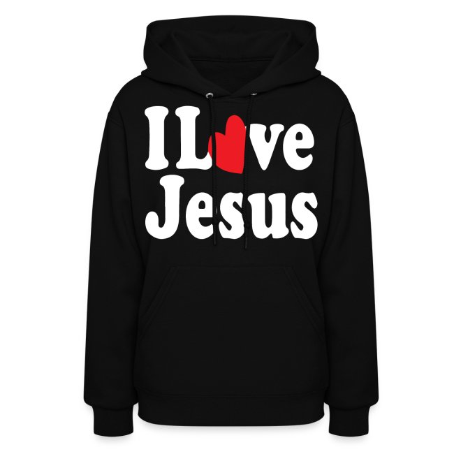 I Love Jesus Black TShirt png