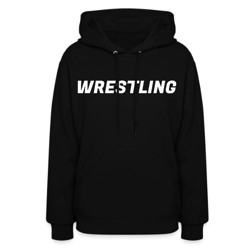 WRESTLING - Heavy Type / White - Women's Hoodie