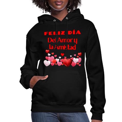 Design Happy Day of Love and Friendship, February. - Women's Hoodie