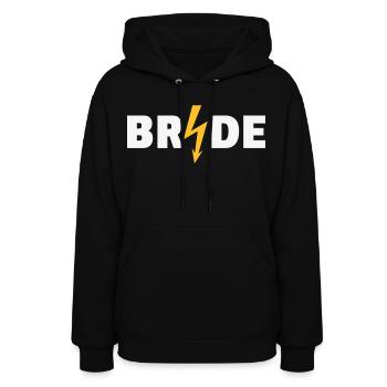 Bride Flash (Hen Night Party / 2C NEG) - Women's Hoodie - black - Front - Camila (177cm)