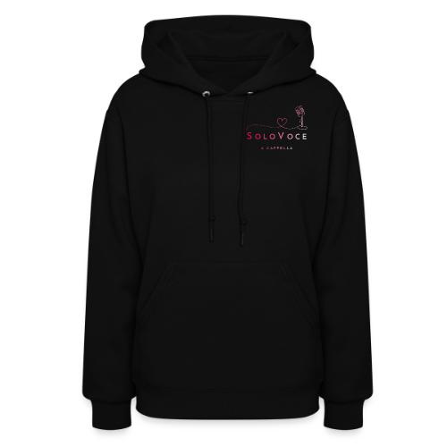 Red White Gradient left chest - Women's Hoodie