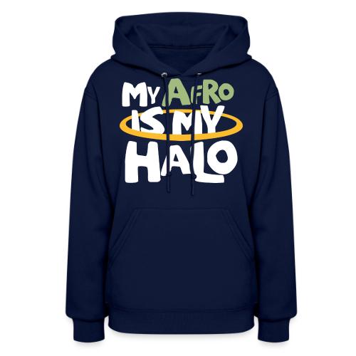 MY AFRO IS MY HALO (GREEN) - Women's Hoodie