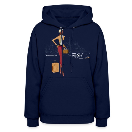 BrowOutfitWhiteTextPNG png - Women's Hoodie