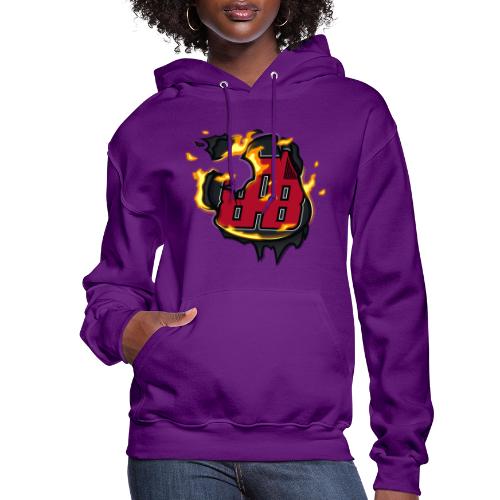 BAB Logo on FIRE! - Women's Hoodie