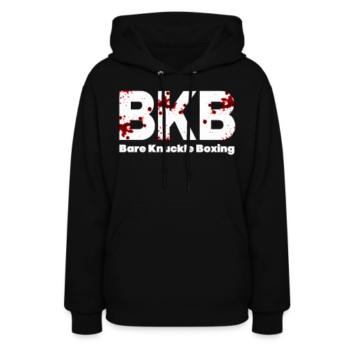 BKB Bare Knuckle Boxing | Blood Spattered Font - Women's Hoodie