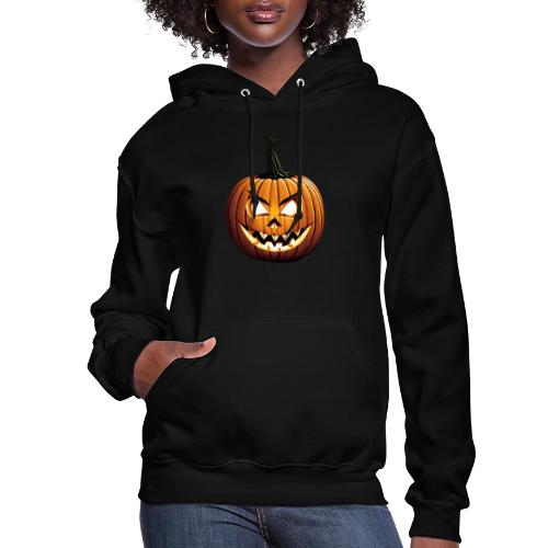 Scary Jack-O-Lantern Halloween - Women's Hoodie