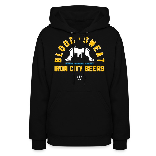 Blood, Sweat and Iron City Beers (Soccer) - Women's Hoodie