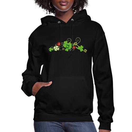 Four leaf clover design. New years eve party. - Women's Hoodie