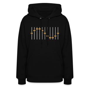 Fader Wave - Mixing Console Line Art Women's Hoodie