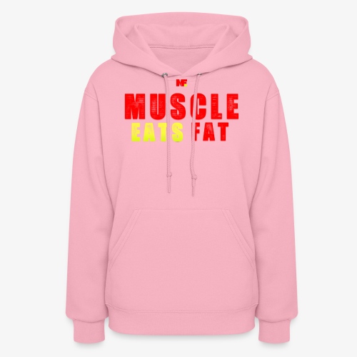 Muscle Eats Fat Red Greenish Edition - Women's Hoodie