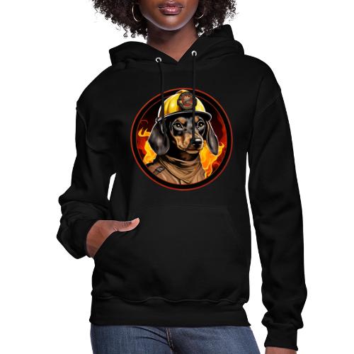 Firefighter Dachshund - Women's Hoodie