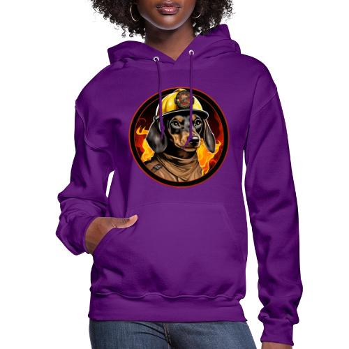 Firefighter Dachshund - Women's Hoodie