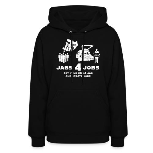 Jabs 4 Jobs - design inverted for dark items - Women's Hoodie