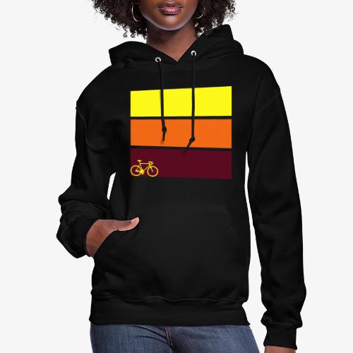 tricolor with bicycle - Women's Hoodie