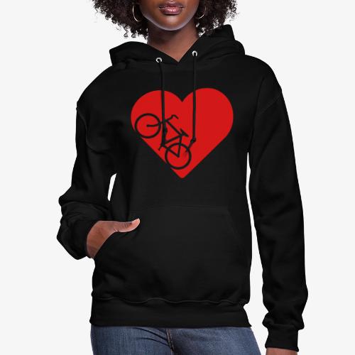 Bike in heart - Women's Hoodie