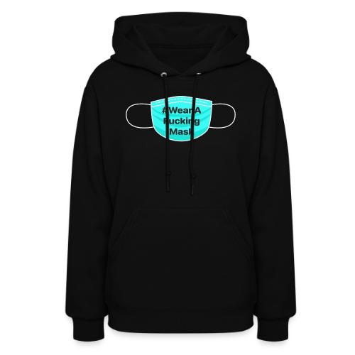 #WearAFuckingMask White Earloops - Women's Hoodie
