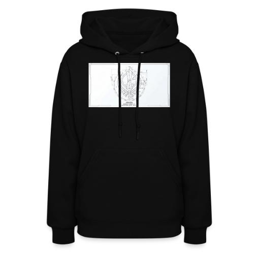 Khanda architectural Drawing - Women's Hoodie