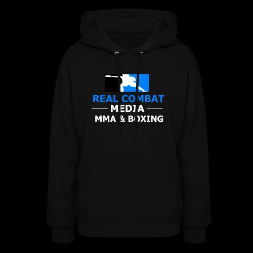 RCM MMA & BOXING Light Blue White Text - Women's Hoodie