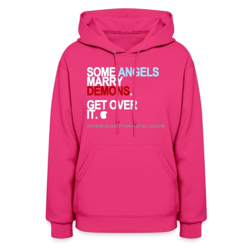 some angels marry demons black shirt - Women's Hoodie