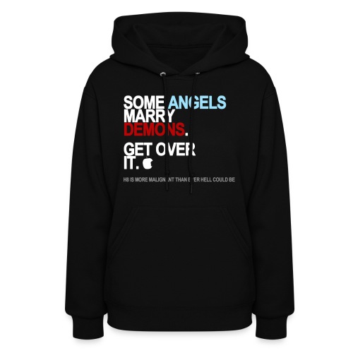 some angels marry demons black shirt - Women's Hoodie