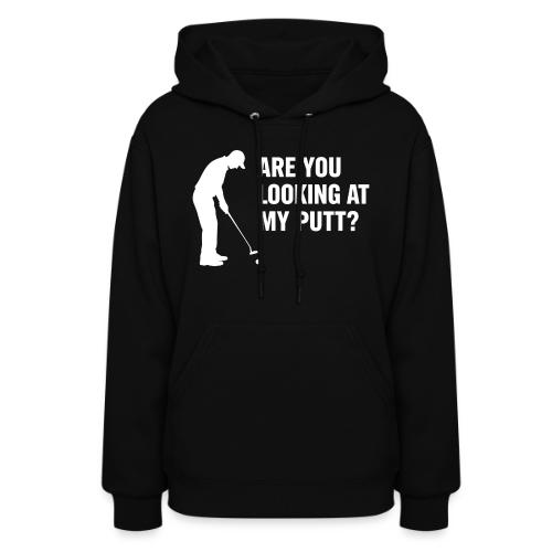 Golf Gift for Dad - Putt Harder Funny Graphic Tee - Women's Hoodie