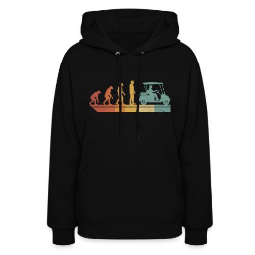 Evolution of Golf Funny Retro Cart Quote - Women's Hoodie