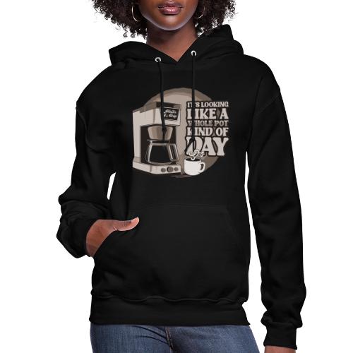 Retro Drip Coffee Maker Technical Drawing Shirt - Women's Hoodie