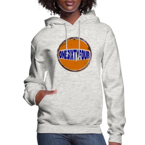 One Sixty Four --vintage auto inspired orange - Women's Hoodie