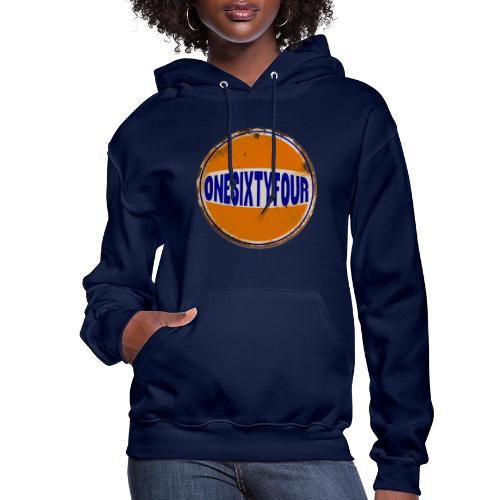 One Sixty Four --vintage auto inspired orange - Women's Hoodie