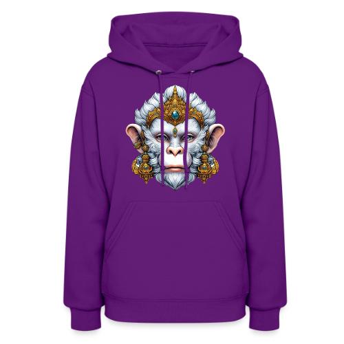 Thai Hanuman Monkey Deity Mask - Women's Hoodie