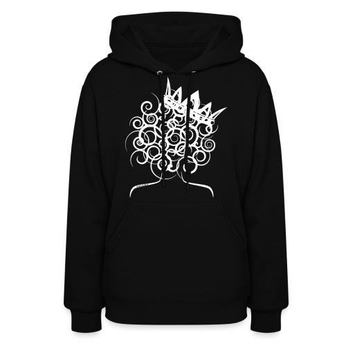Curly Queen with Crown_ GlobalCouture Women's T-Sh - Women's Hoodie