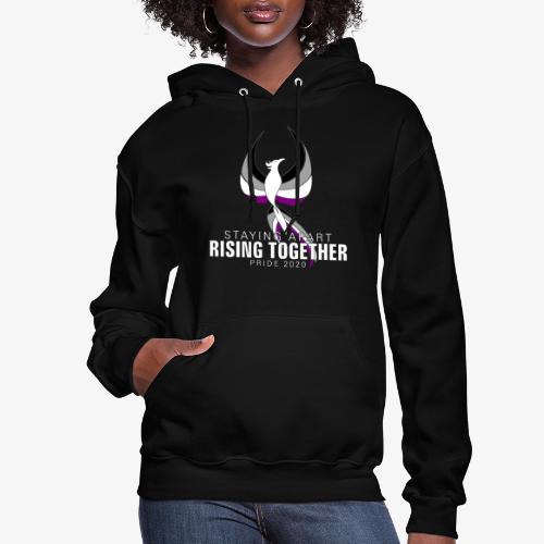 Asexual Staying Apart Rising Together Pride 2020 - Women's Hoodie