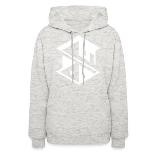 Unreal Estate Records Logo White - Women's Hoodie