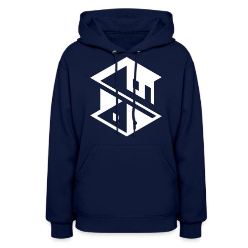 Unreal Estate Records Logo White - Women's Hoodie