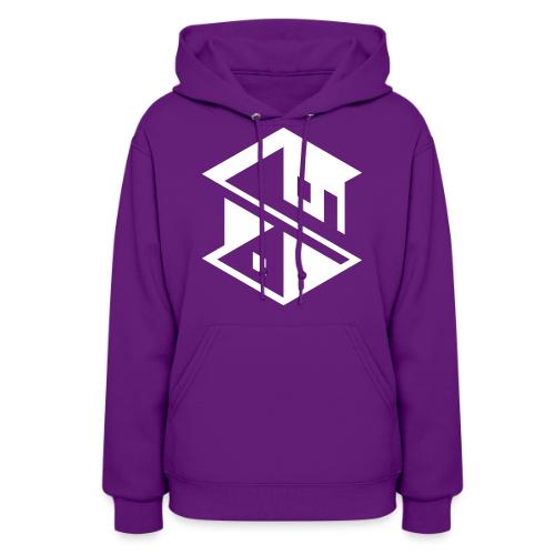 Unreal Estate Records Logo White - Women's Hoodie