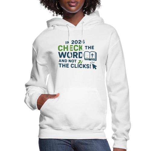 Color Word Clicks 2026 Background - Women's Hoodie