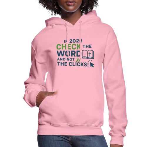 Color Word Clicks 2026 Background - Women's Hoodie