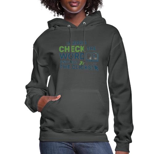 Color Word Clicks 2026 Background - Women's Hoodie