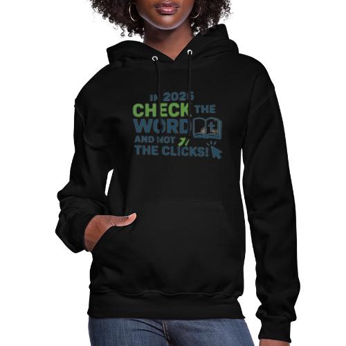 Color Word Clicks 2026 Background - Women's Hoodie