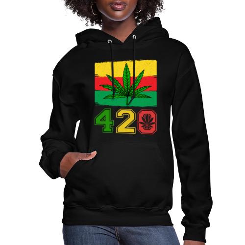 Farcical 420 Herb Flag Weed Marijuana Design - Women's Hoodie