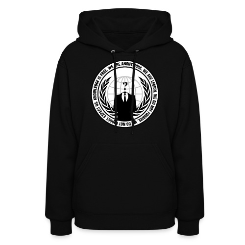 Anonymous Logo With Slogan png - Women's Hoodie
