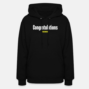 Congratulations you can read - Hoodie for women