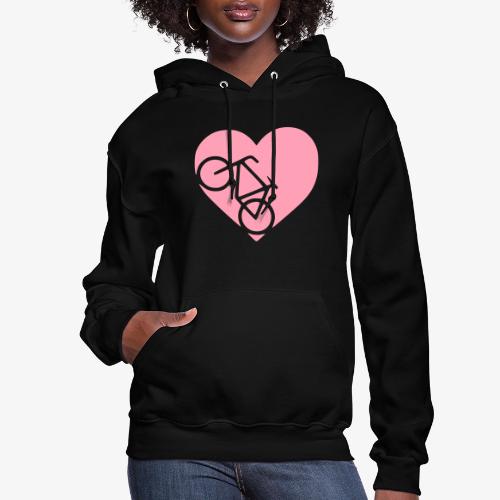 heart_bicycle_cutout - Women's Hoodie