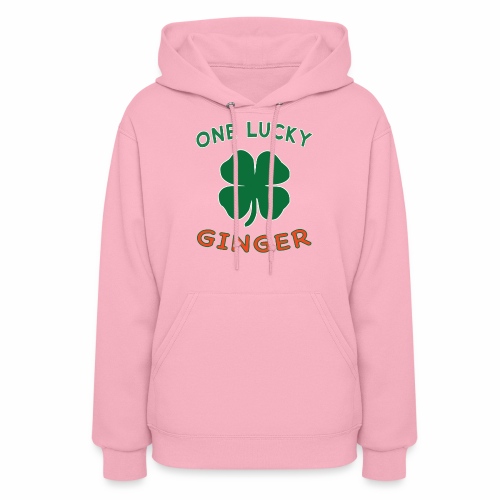 Lucky Ginger St Patrick Day Irish Shamrock gift. - Women's Hoodie