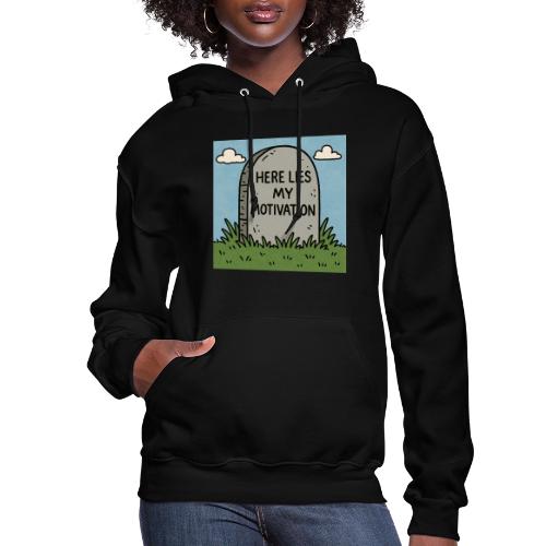 Motivations Cartoon Tombstone - Women's Hoodie