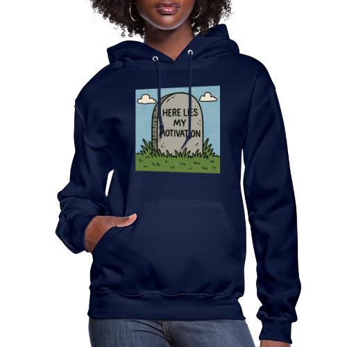 Motivations Cartoon Tombstone - Women's Hoodie