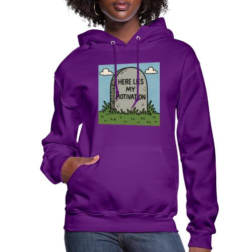 Motivations Cartoon Tombstone - Women's Hoodie