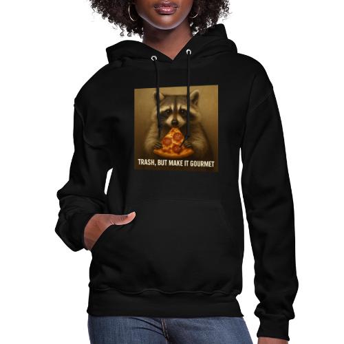 Gourmet Pizza Raccoon - Women's Hoodie